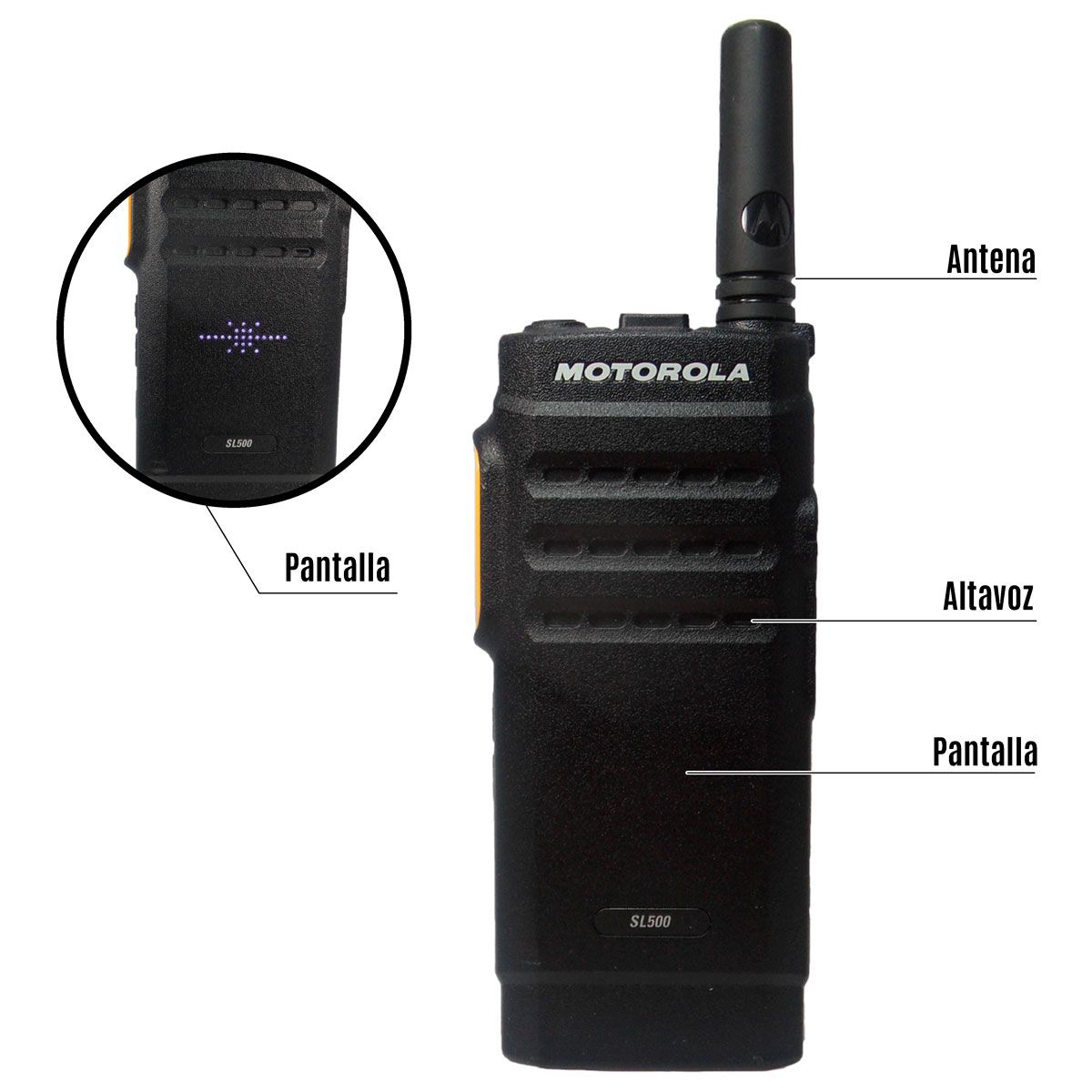 Radio Motorola SL500 Digital LAH88QCP9JA2AN UHF 403-480 MHz