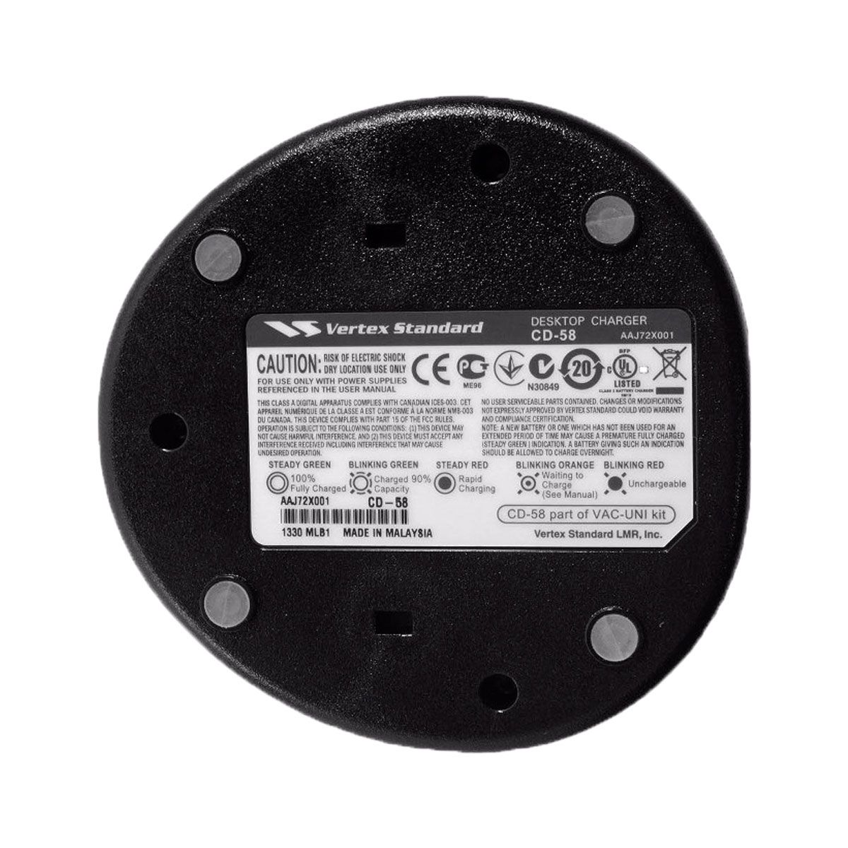 Cargador individual Motorola CD-58 para radio EVX-261