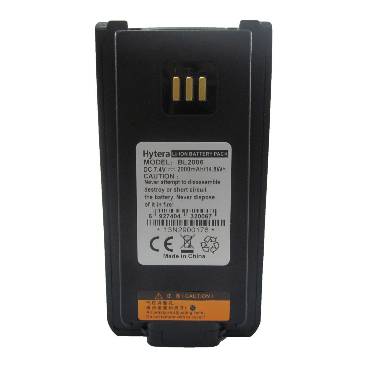 Batería Hytera Li-Ion 2000 mAh para radio PD706G BL2006