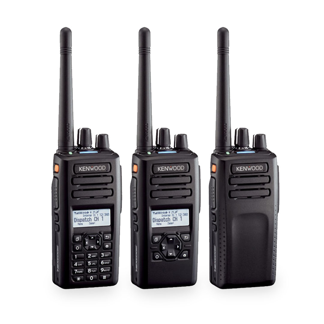 Radio KENWOOD NX-3200 Digital VHF 136-174 MHz con pantalla y teclado completo
