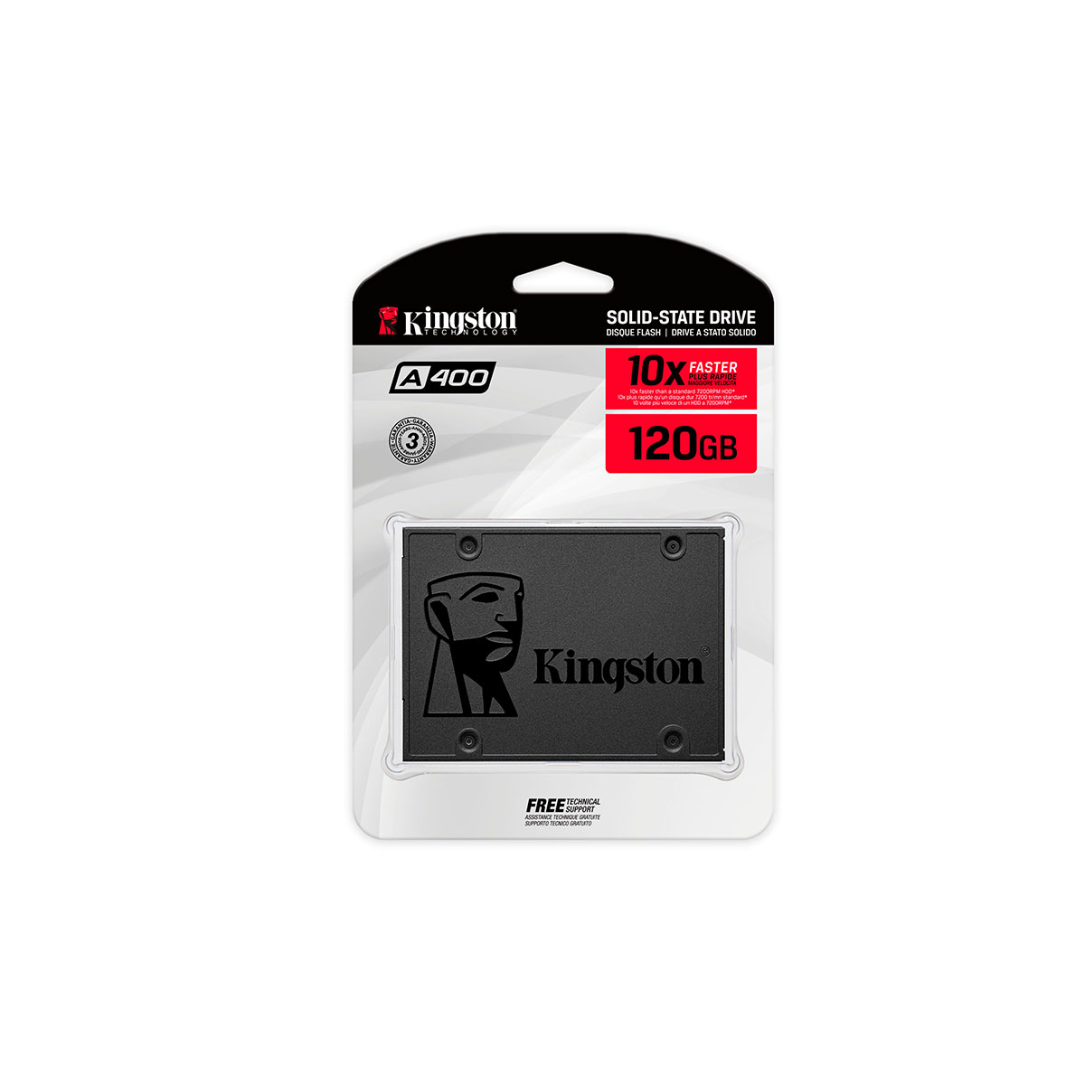 Disco duro 120GB Interno SSD Kingston SA400S37/120G