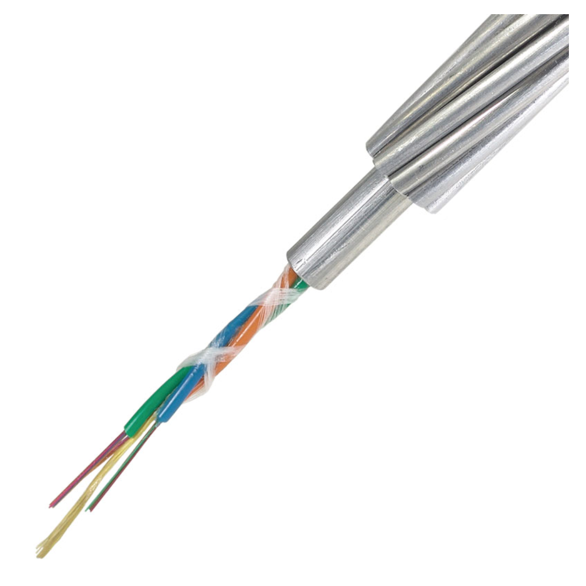 AlumaCore Cable de guarda o tierra óptico 24 a 48 hilos AC-64/528 OPGW AFL
