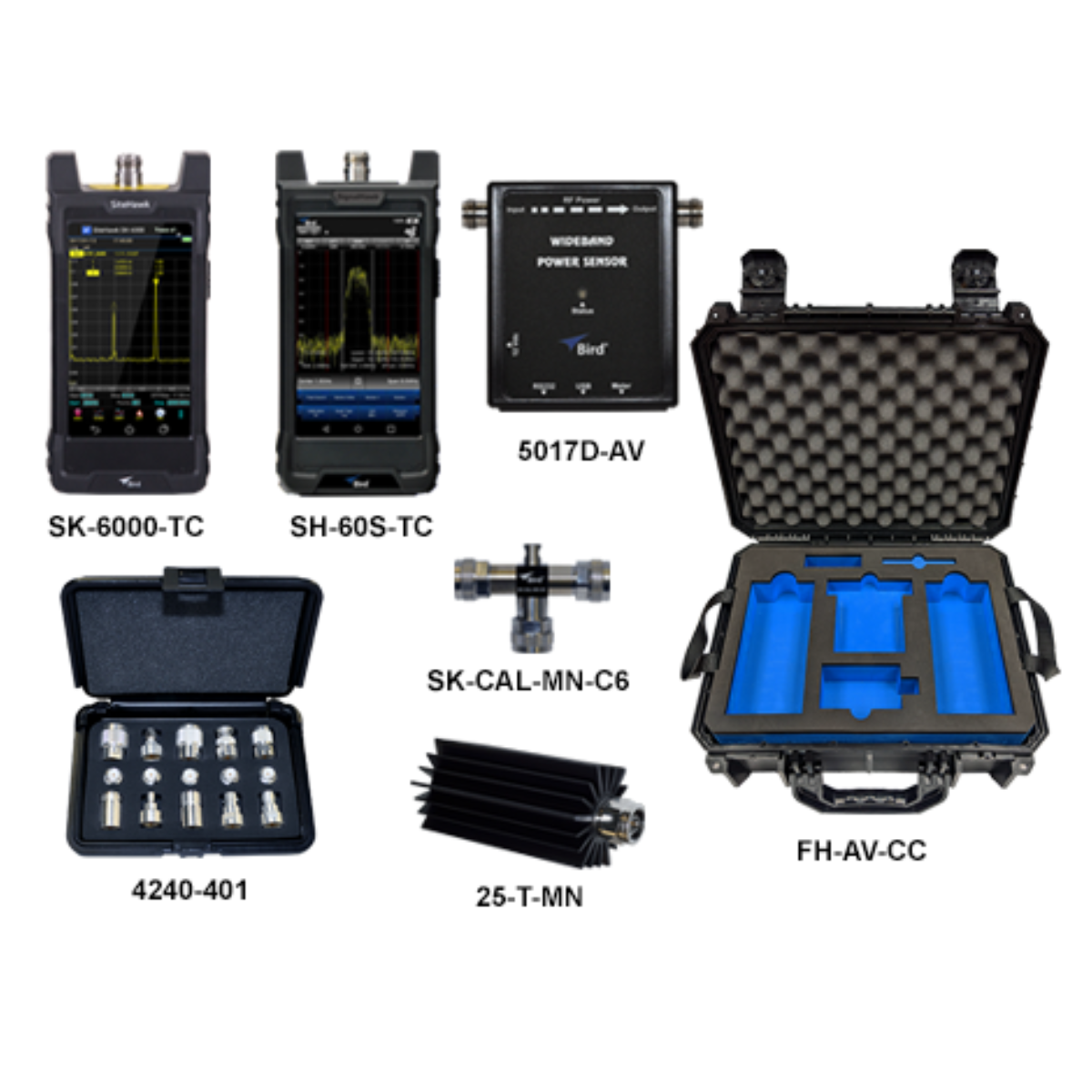 Kit analizador de espectro y cable y antena Bird Master RF SK-SH-KIT MHz – 6 GHz