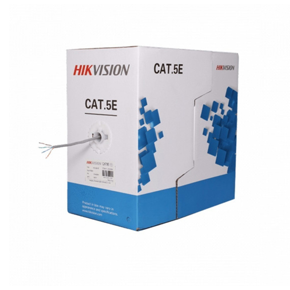 CABLE UTP CAT5E 100 COBRE GRIS HIKVISION DS-1LN5E-E/EO-STD