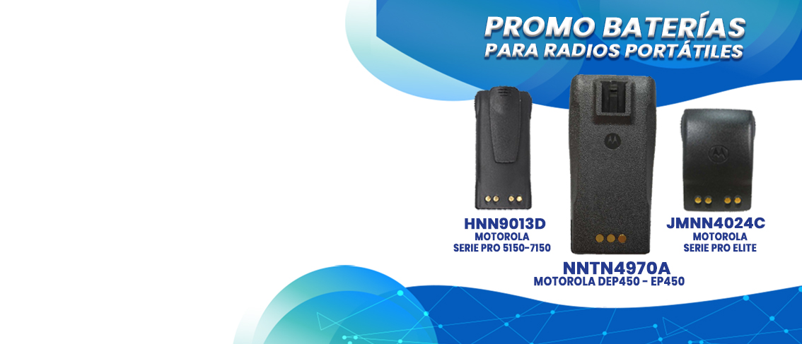Oferta Promocion en Baterias para Radios Motorola HNN9013D - NNTN4970A - JMNN4024C