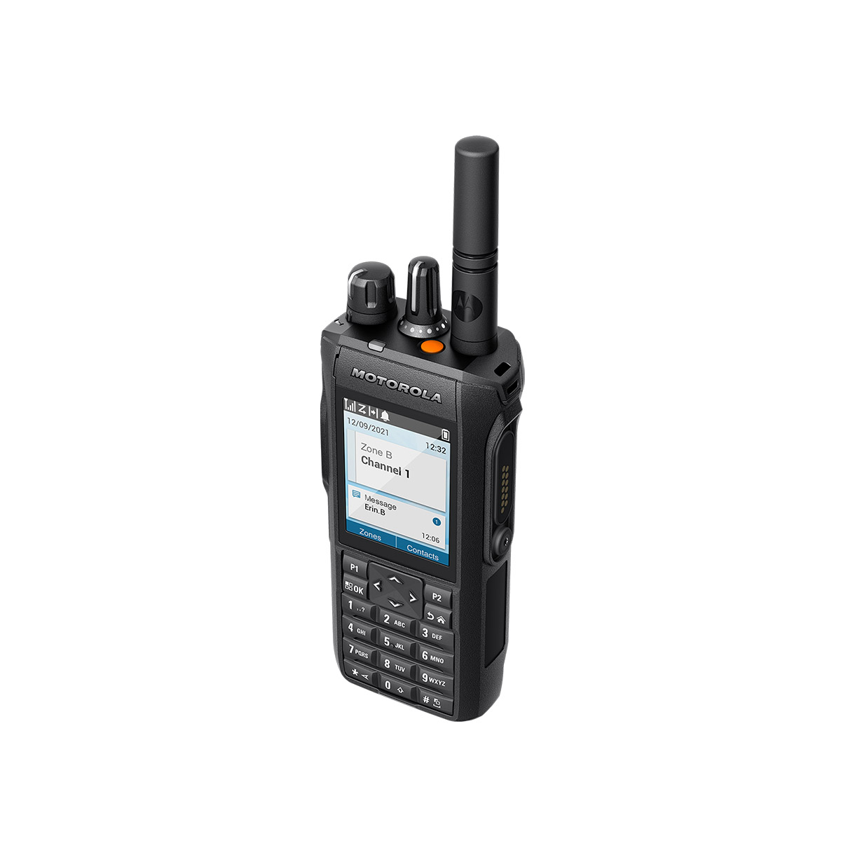 Radio Motorola R7 Digital Intrínsecamente Seguro con teclado completo LAH06JDN9RA1AN VHF 136-174 MHz