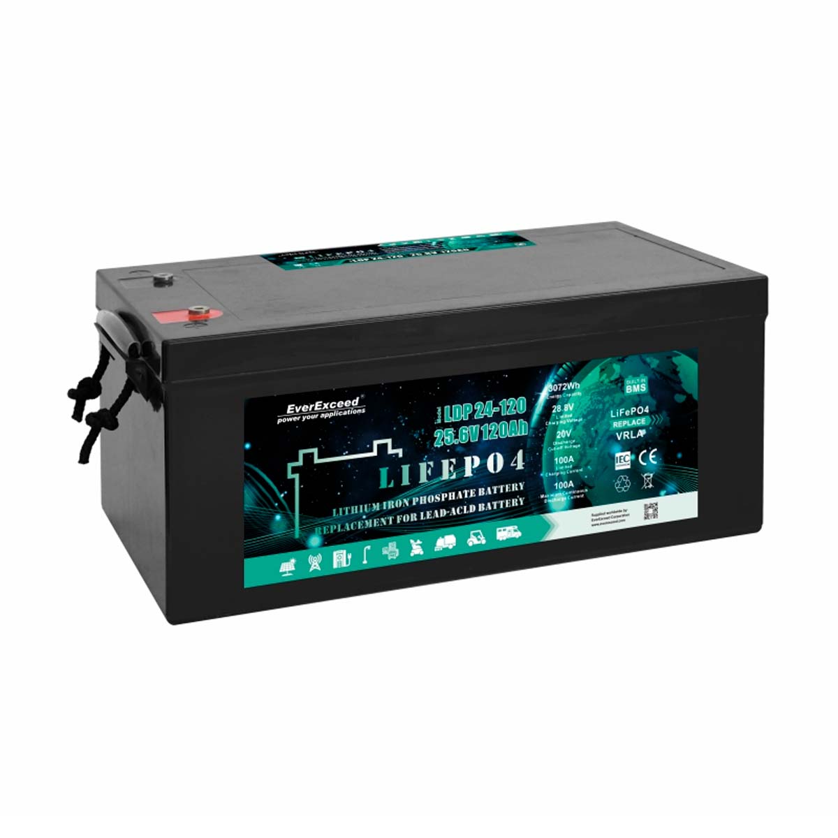 Batería Everexceed LiFePO4 LDP 12V 120ah LDP 12-120