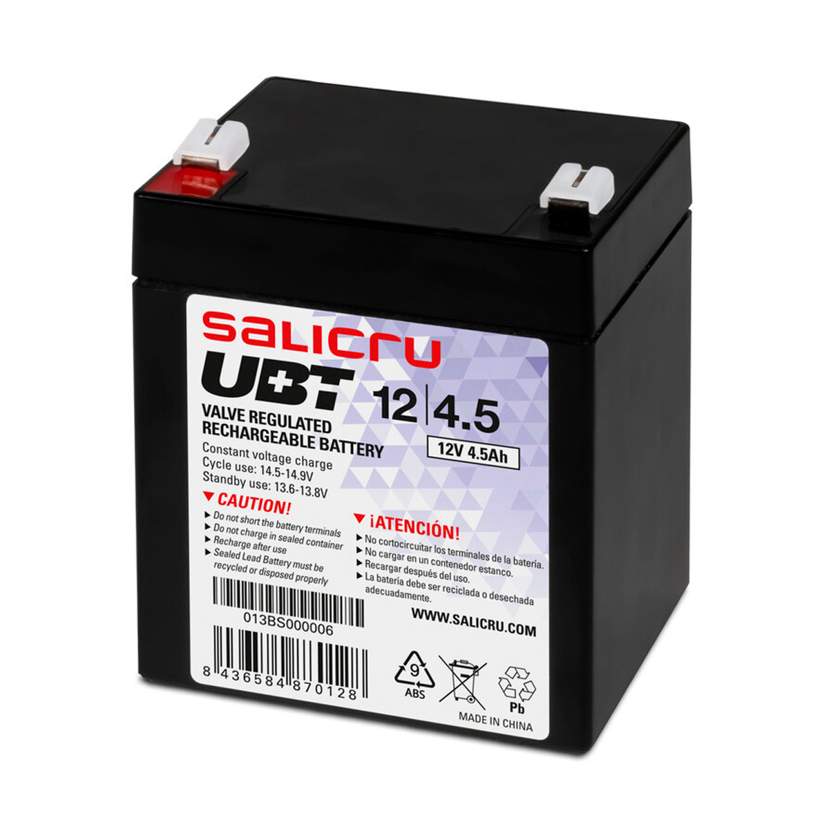 Batería Salicru UBT 12 4.5 12V 45Ah