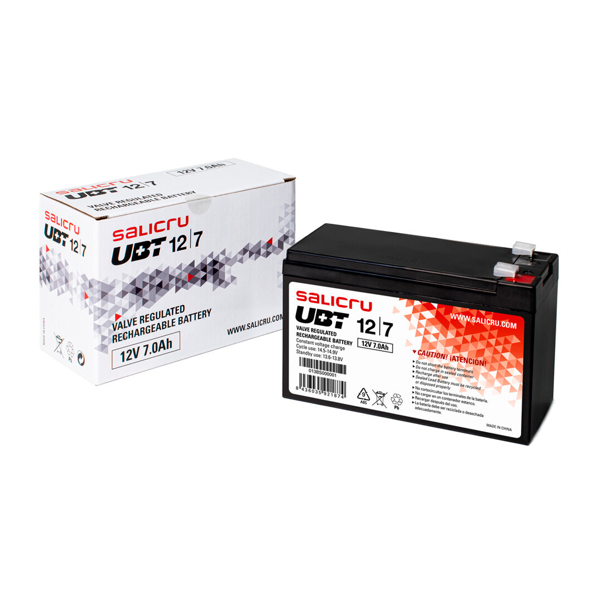 Batería Salicru UBT 12/7 12V 7Ah