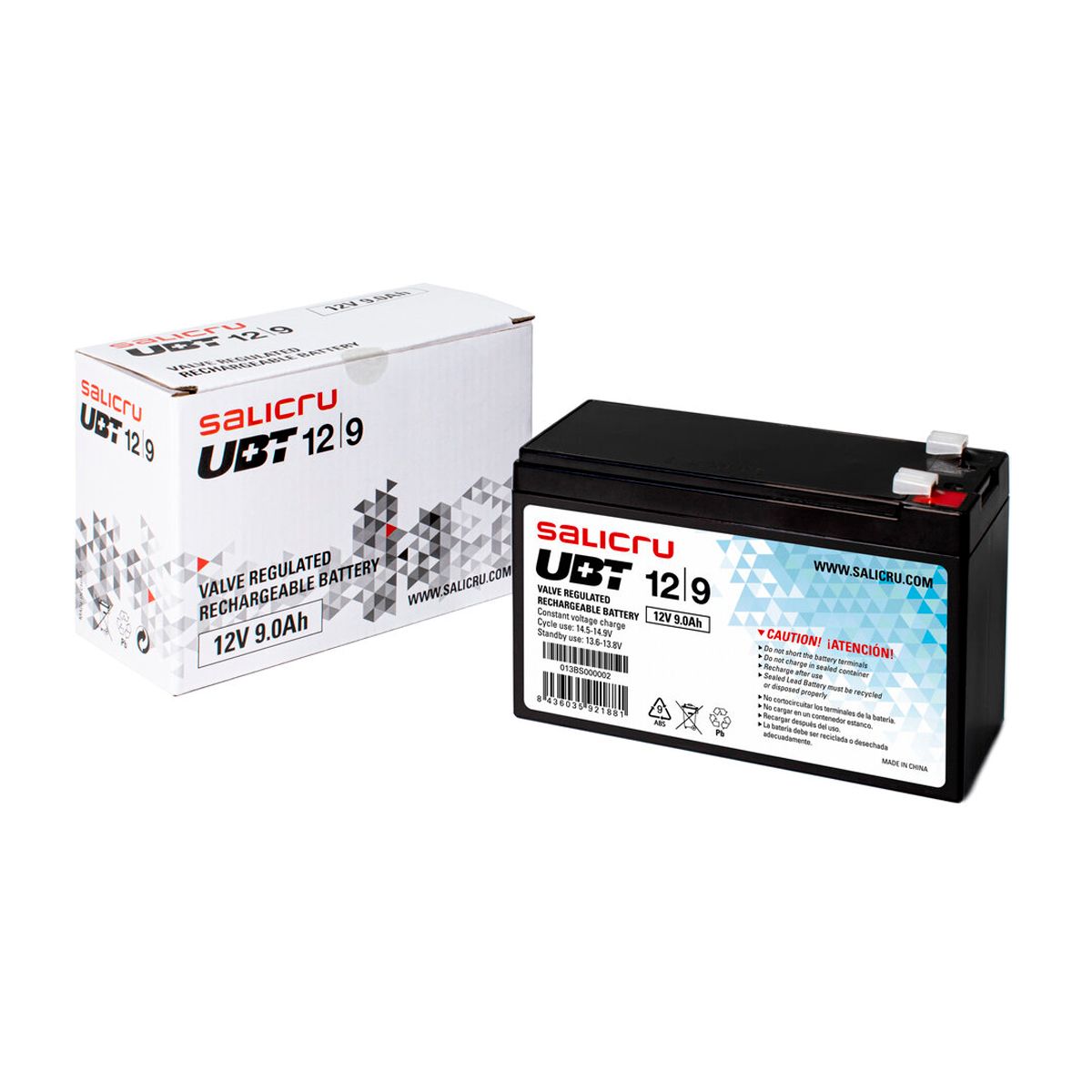 Batería Salicru UBT 12/9 12V 9Ah